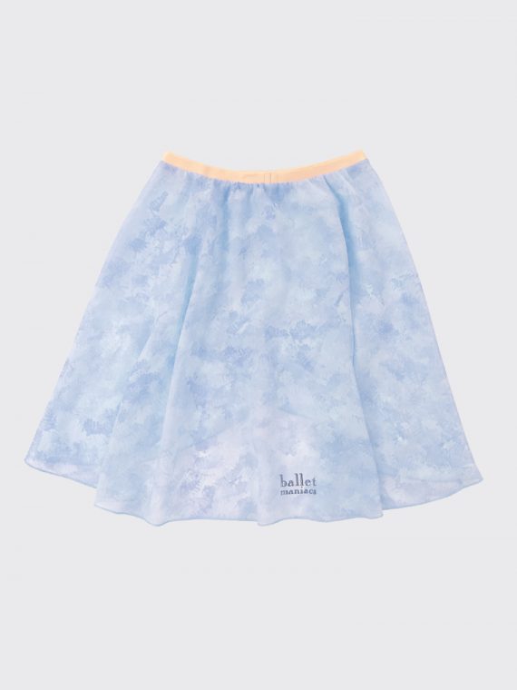 Детская юбка-тюника мини Пастель голубая