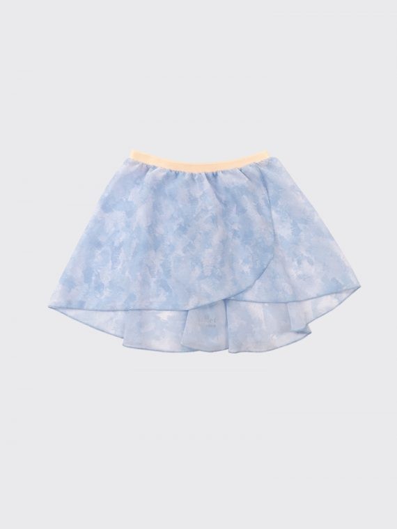 Детская юбка-тюника мини Пастель голубая