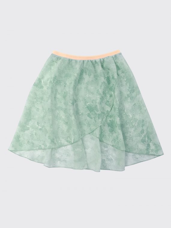Детская юбка-тюника мини Пастель зеленая