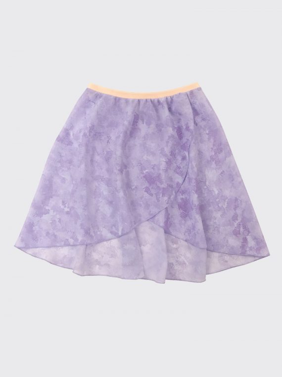 Детская юбка-тюника мини Пастель сиреневая