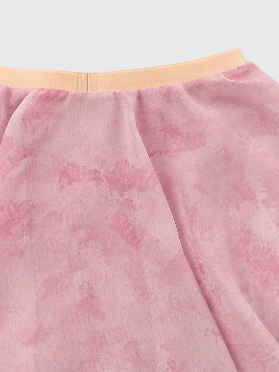 Детская юбка-тюника мини Пастель розовая
