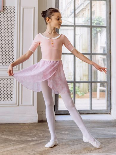 Детская юбка-тюника мини Пастель розовая